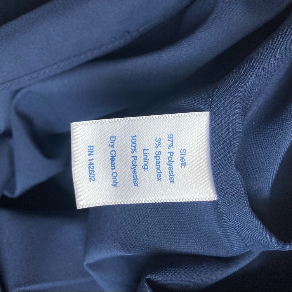 Sail to Sable Navy Blue High neck Sleeveless Button Up Dress size Medium - Picture 7 of 9